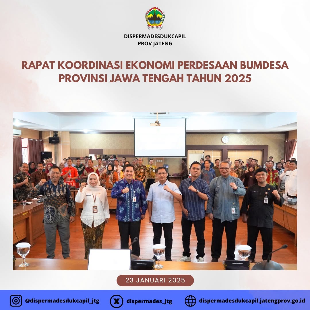 Rapat Koordinasi Ekonomi Pedesaan Provinsi Jawa Tengah…